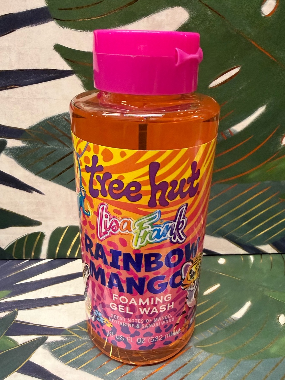 Tree Hut x Lisa Frank Rainbow Mango Foaming Gel Wash 18 oz Limited Release